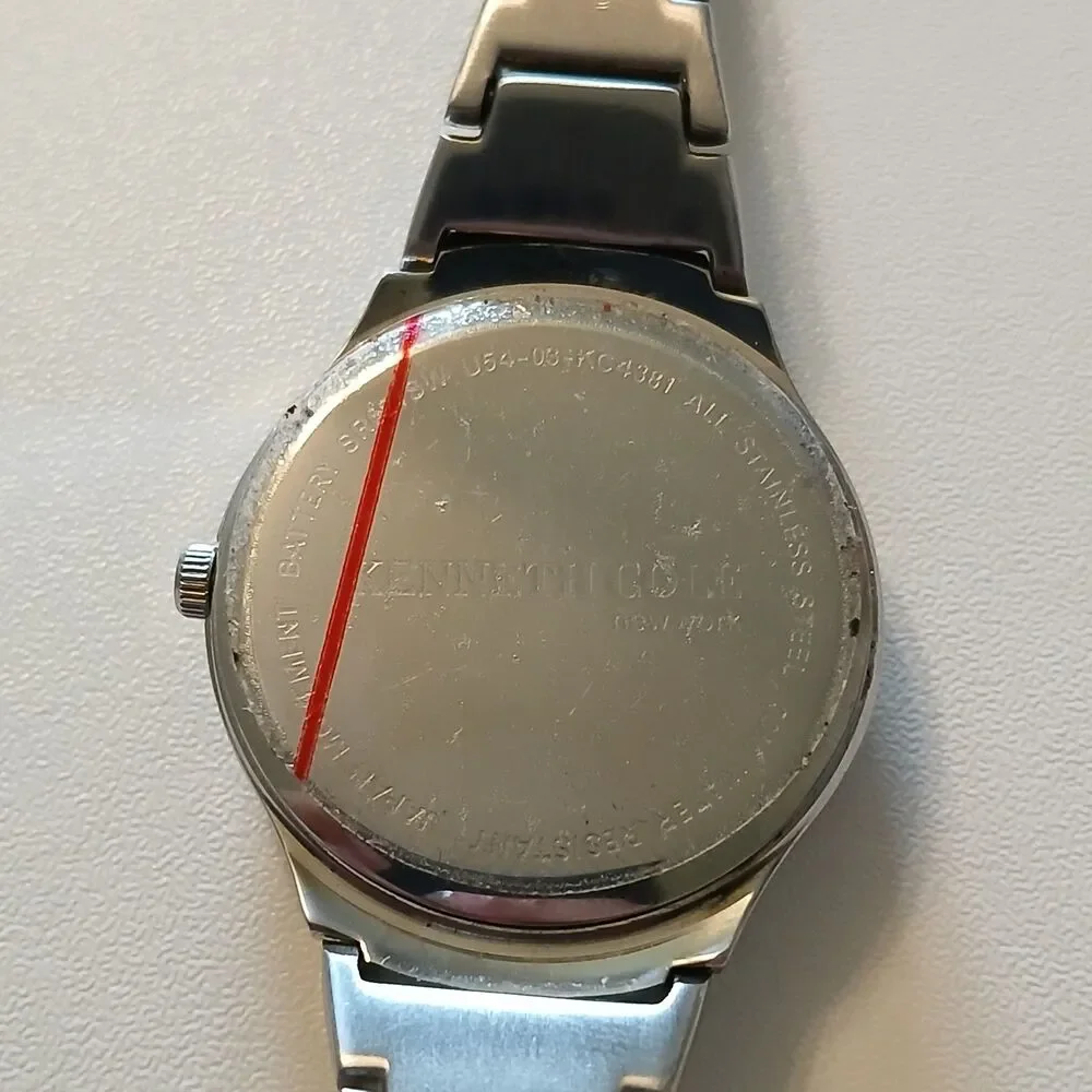 Kenneth Cole New York KC4381 Stainless Steel Women Watch Gray Textured Dial 31mm